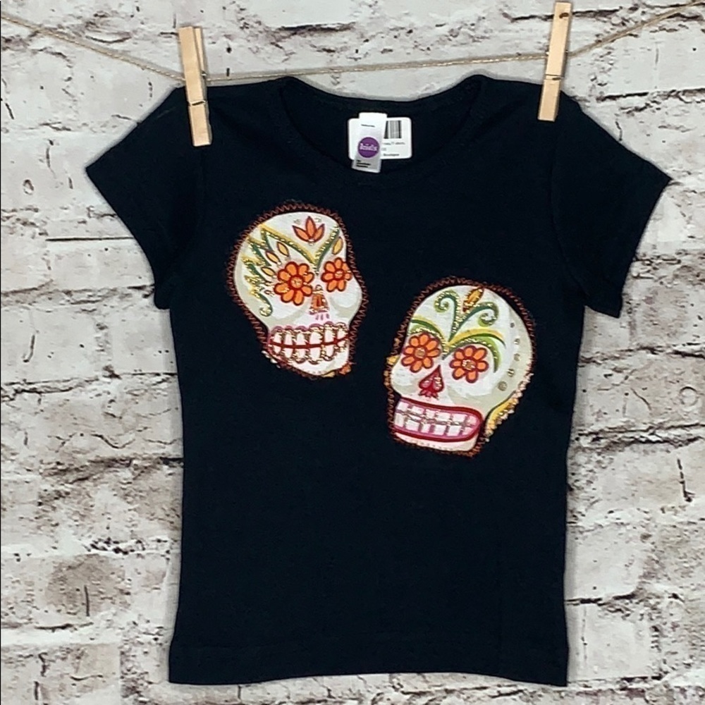 American apparel size 4 black sugar skull …